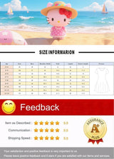 2025 MINISO New Summer Kids Girls Dress Cute Winnie the Pooh 3D Print Clothes Harajuku Short Sleeve Performance Casual Clothes