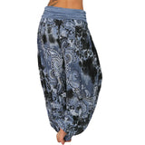 Plus Size 1XL-8XL Woman‘s Fashion  Multi-color Digital Printed Harem Pants Trousers Ladies Long Leg Wide Leg Pants Pants