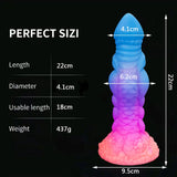 Silicone Realistic Dildo Luminous Monster Dildo Deep Anal Plug Explore Prostate Massage Anal Dildo Butt Plug Anal Toys Sexshop