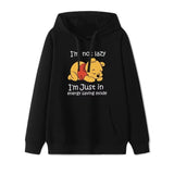 2025 Cartoon Winnie The Pooh Fashionable and Simple Women's Hoodies, Loose and Comfortable Couple Hooded Printed Hoodies