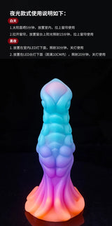 Silicone Realistic Dildo Luminous Monster Dildo Deep Anal Plug Explore Prostate Massage Anal Dildo Butt Plug Anal Toys Sexshop