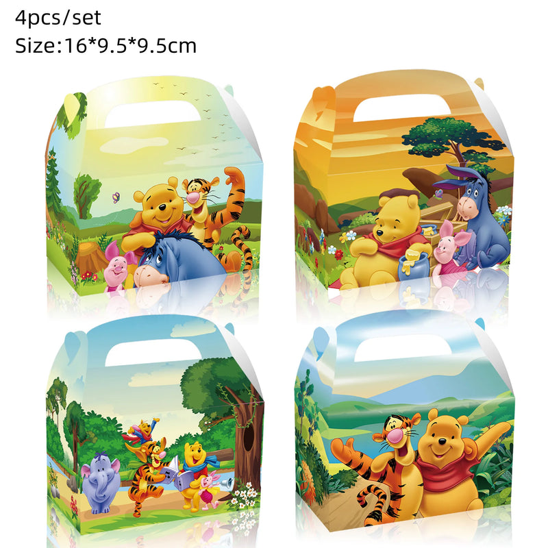 Disney Cartoon Winnie The Pooh Tablecloth Supplies Winnie The Pooh Party Disposable Table Cover Kids Birthday Party Decoration