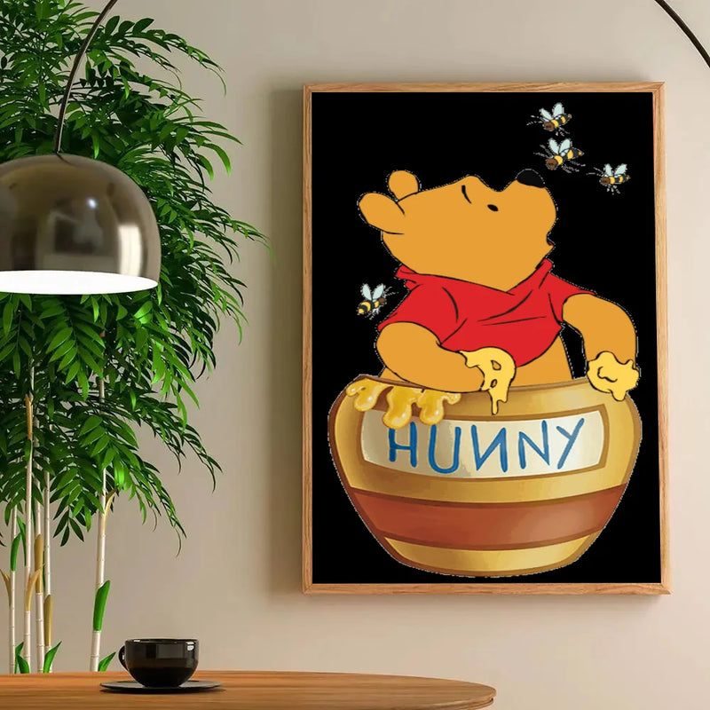 1pc Winnie the Pooh Poster Poster Art Print Bar Living Room Furniture Decor