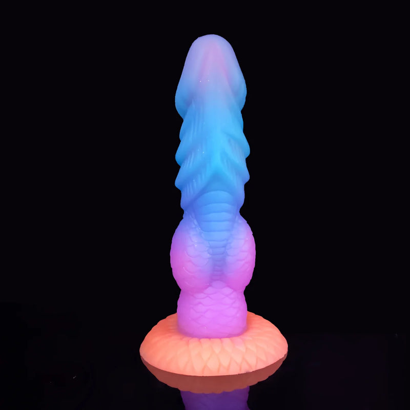 Silicone Realistic Dildo Luminous Monster Dildo Deep Anal Plug Explore Prostate Massage Anal Dildo Butt Plug Anal Toys Sexshop