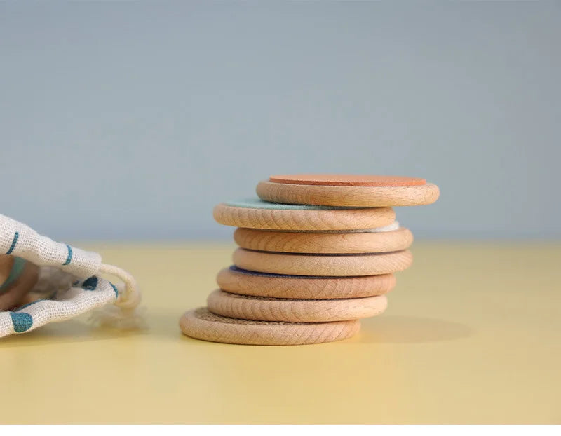 Children Montessori Sensory Toys Tactile Board Matching Game Tactile Classification Color Cognition Memory Training Kids Toys