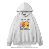 Winnie The Pooh Joint Hooded Sweater New Spring and Autumn Thin Ins Top Jacket Trendy Men's and Women's Casual Loose Couple Top