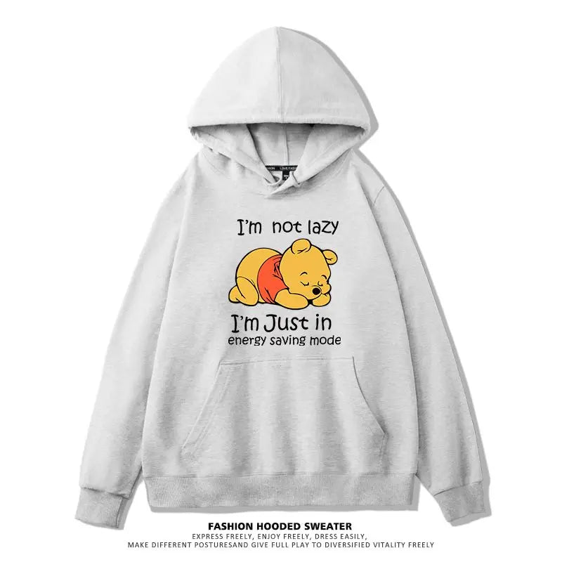 Winnie The Pooh Joint Hooded Sweater New Spring and Autumn Thin Ins Top Jacket Trendy Men's and Women's Casual Loose Couple Top