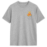 Winnie The Pooh Hunny In My Pocket T-Shirt Summer T Shirts 100 Cotton Harajuku Tee Shirt For Men's Short Sleeve Casual Clothing