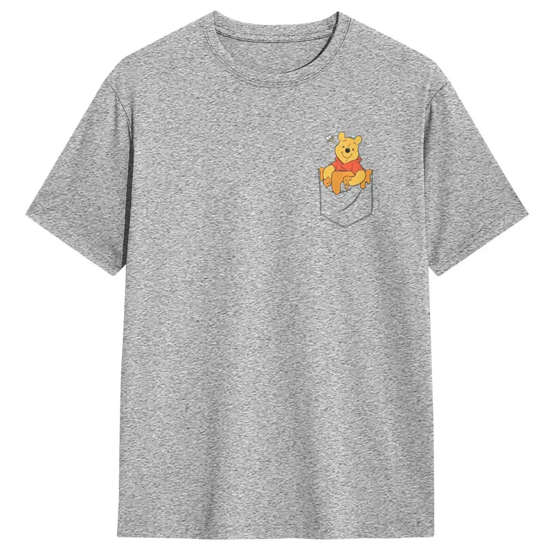 Winnie The Pooh Hunny In My Pocket T-Shirt Summer T Shirts 100 Cotton Harajuku Tee Shirt For Men's Short Sleeve Casual Clothing