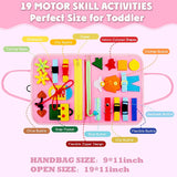 Montessori Toys Busy Board Sensory Activity Developing Board for Motor Skills,Learning Board for Toddlers  Christmas Gift