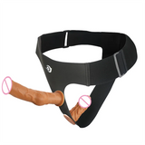 Strap On Realistic Double Dildo Pants For Woman Men Couples Dildo Panties For Lesbian Gay Flesh purple Vibrator Dildo For Gay