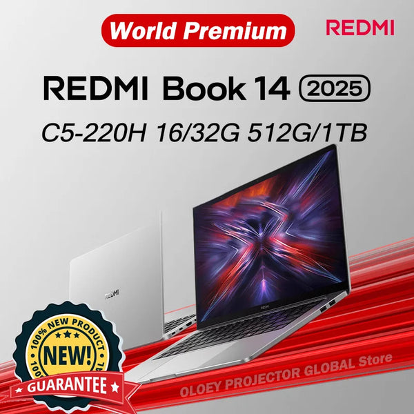 XIAOMI REDMI Book 14 2025 Intel Core 5 220H Intel integrated Graphics 16/32GB RAM 512G/1TB SSD 2.8K 120Hz Screen