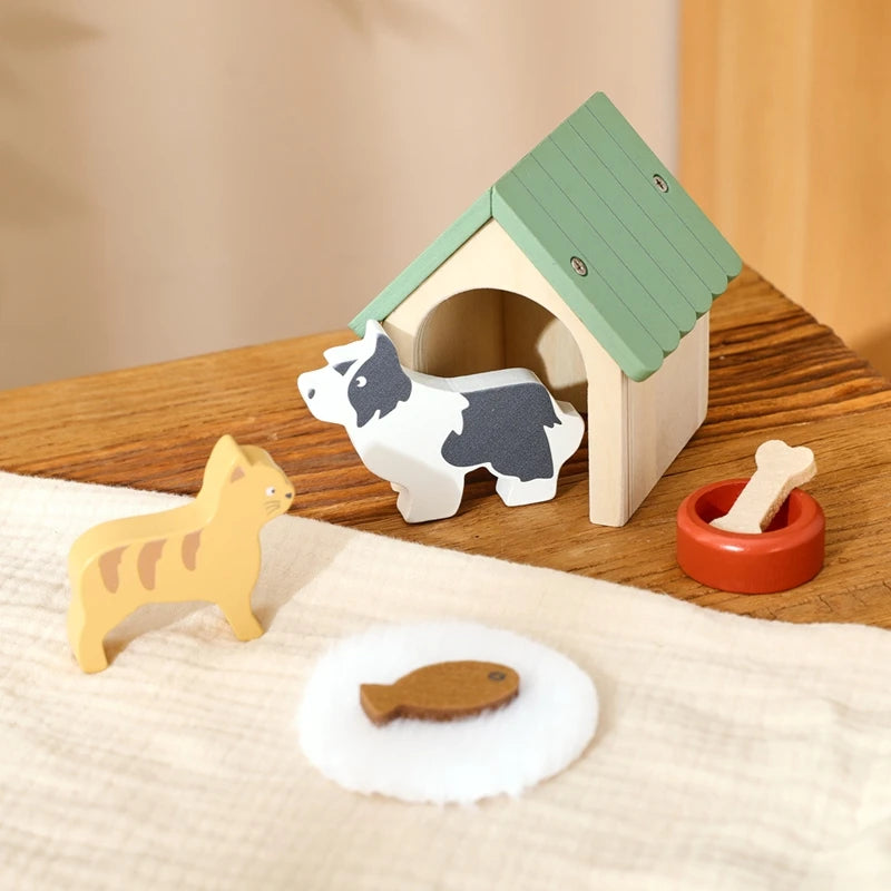 Toy House Accessories Pet Set Great Pet Play Set For Dollhouses Fun Games That Encourage Creativity And Imagination in Children