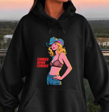 Creative Sexy Cowboy Lady Print Women'S Sportswear Basic Funny Women Clothing Solid Color Casual Tops Soft Warm Sreetwear