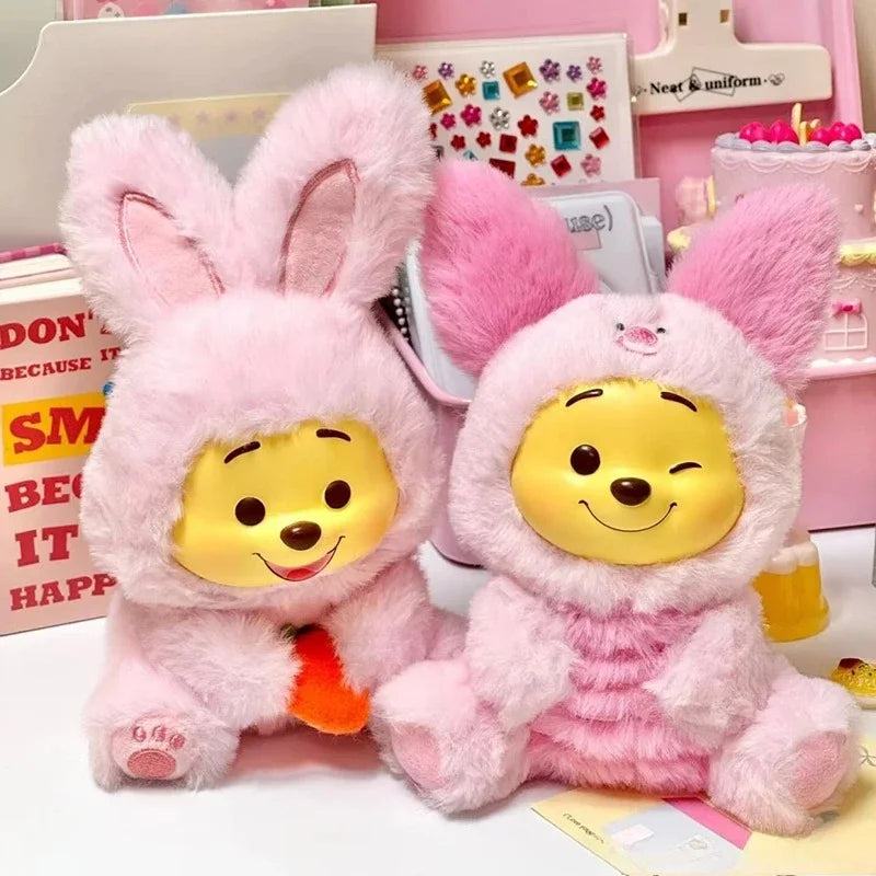 Winnie The Pooh Naughty Party Blind Box Desktop Collectible Plush Pendant Mystery Doll Toy for Girls Birthday Decoration Gift