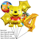 Disney Cartoon Winnie The Pooh Tablecloth Supplies Winnie The Pooh Party Disposable Table Cover Kids Birthday Party Decoration