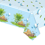 Winnie the Pooh Party Tablecloth Kids Birthday Supplies Winnie the Pooh  Decorations Tablecover for Boys Girls Baby Shower