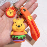 Disney Winnie the Pooh Keychain Anime Cartoon Winnie the Pooh Action Figure Doll Bag Backpack Key Charm Pendant Birthday Gift