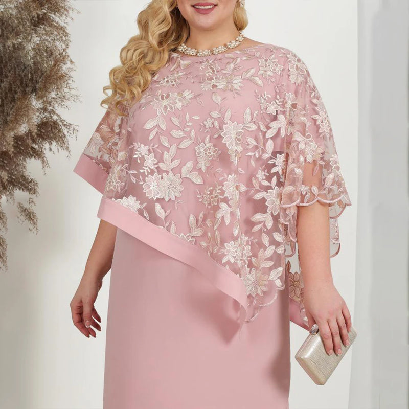 4XL 5XL Plus Size Women Elegant Dresses Floral Slim Dress Large Size Solid Bride Weddings Evening Party Gowns Female Clothing