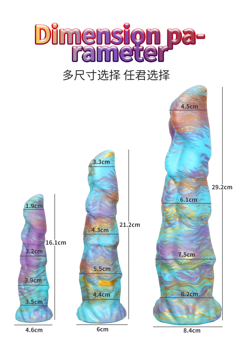 Silicone Realistic Dildo Luminous Monster Dildo Deep Anal Plug Explore Prostate Massage Anal Dildo Butt Plug Anal Toys Sexshop