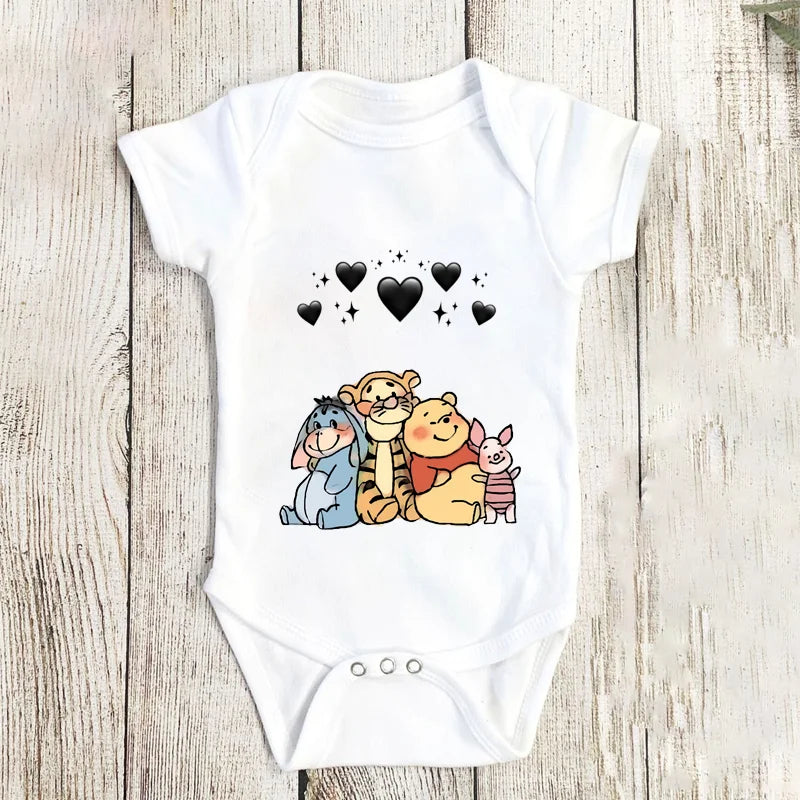 Children's Cartoon Winnie The Pooh Cute Winnie And His Friend Image Ironing Patches Transfer On The Clothes Garment Accessory