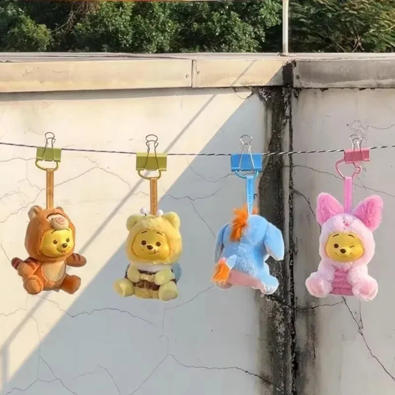 Winnie The Pooh Naughty Party Blind Box Desktop Collectible Plush Pendant Mystery Doll Toy for Girls Birthday Decoration Gift