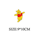 Winnie the Pooh Bear Cartoon Patches for Clothes Heat Transfer Thermal Stickers DIY Kids T shirt Iron on for Women Appliqued