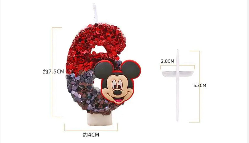 Winnie the Pooh Baby Candle Happy Birthday Number 0-9 Candles Cartoon Cake Cupcake Topper Party Decoration Supplies DIY Gifts