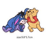 Cartoon Winnie the Pooh Patch Embroidered Iron on Lovely Embroidered Cloth Patches  DIY Garment Decoration Cloth