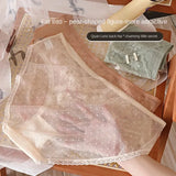 XL-5XL Women's Underwear Sexy Lace Panties Girls Flower Comfort Briefs Large Size Mid Waist Seamless Underpants Female Lingerie