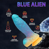 Luminous Fantasy Dildo Silicone Anal Monster Dildo Huge Thick Long Realistic Dragon Dildo Giant Soft Suction for Women Flexible