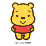 Cartoon Winnie the Pooh Patch Embroidered Iron on Lovely Embroidered Cloth Patches  DIY Garment Decoration Cloth