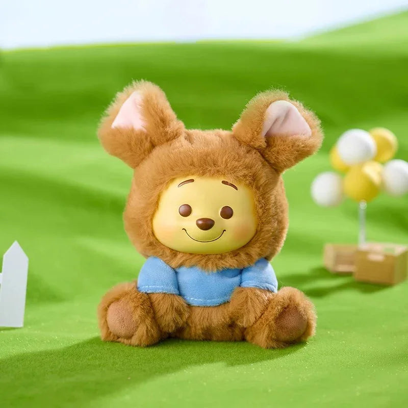 Winnie The Pooh Naughty Party Blind Box Desktop Collectible Plush Pendant Mystery Doll Toy for Girls Birthday Decoration Gift