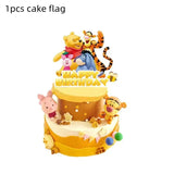 Disney Cartoon Winnie The Pooh Tablecloth Supplies Winnie The Pooh Party Disposable Table Cover Kids Birthday Party Decoration