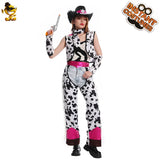 Women Cowboy Dress Western Cosgirl Costumes Adult Fancy Dress Up Carnival Masquerade Cosplay Party Outfits