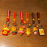 Disney Winnie the Pooh Keychain Anime Cartoon Winnie the Pooh Action Figure Doll Bag Backpack Key Charm Pendant Birthday Gift