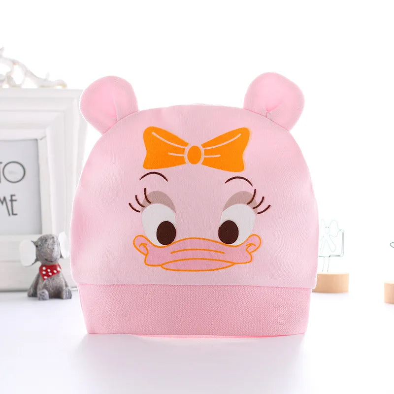 Cartoon Soft Cotton Newborn Hat Winnie the Pooh Baby Cap Summer Soft  newborn Baby Boys Girls Caps