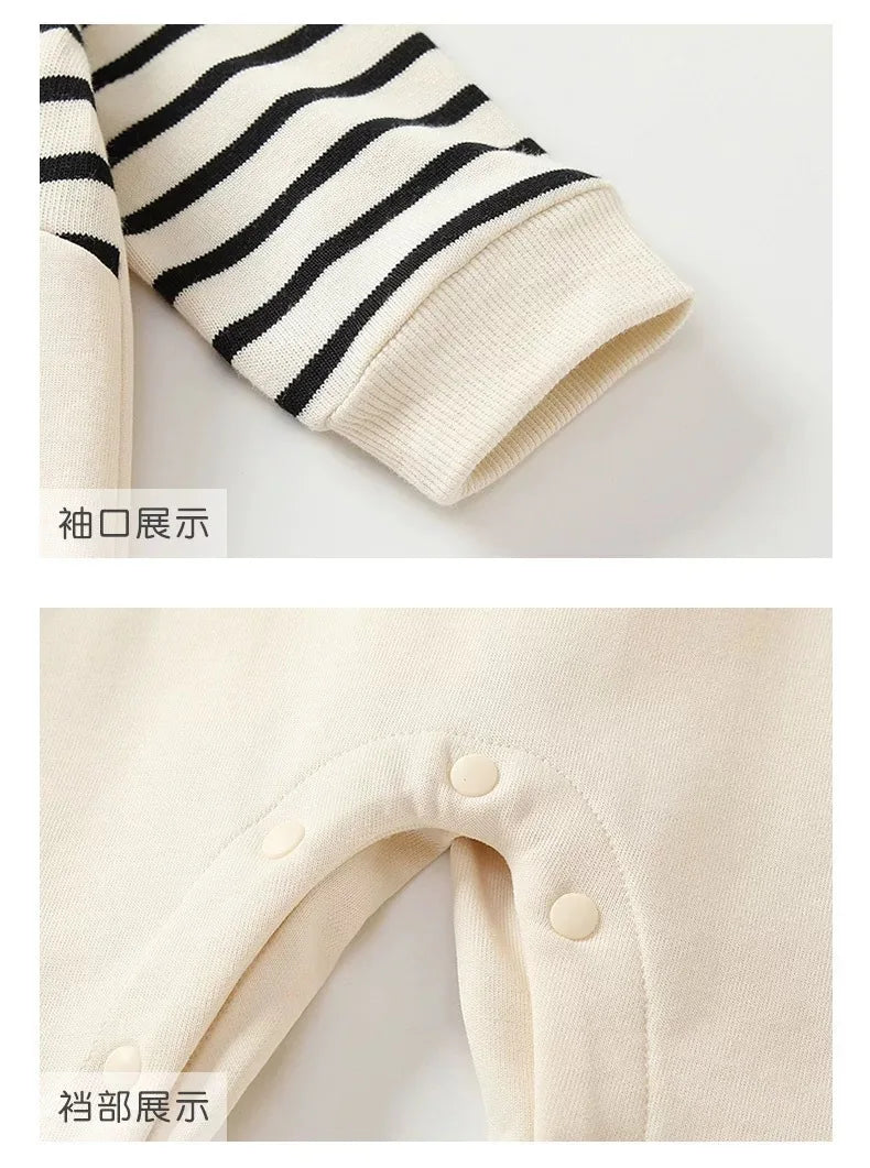 Autumn Newborn Infant Baby Boys Girls Romper cute Winnie the Pooh Playsuit Overalls Cotton Baby Jumpsuit Newborn Clothes