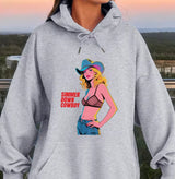 Creative Sexy Cowboy Lady Print Women'S Sportswear Basic Funny Women Clothing Solid Color Casual Tops Soft Warm Sreetwear