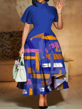 XL-5XL Plus Size Clothes Dresses Women Robes Summer Short Sleeve Street Style Casual 3XL 4XL Big Size Maxi Dress Oversized