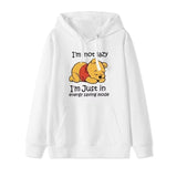 2025 Cartoon Winnie The Pooh Fashionable and Simple Women's Hoodies, Loose and Comfortable Couple Hooded Printed Hoodies