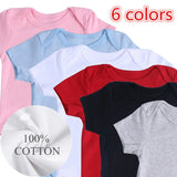 Cartoon Winnie the Pooh Print Baby Clothes Cotton Bodysuit Summer Short Sleeve Newborn Boys Girls Jumpusuit