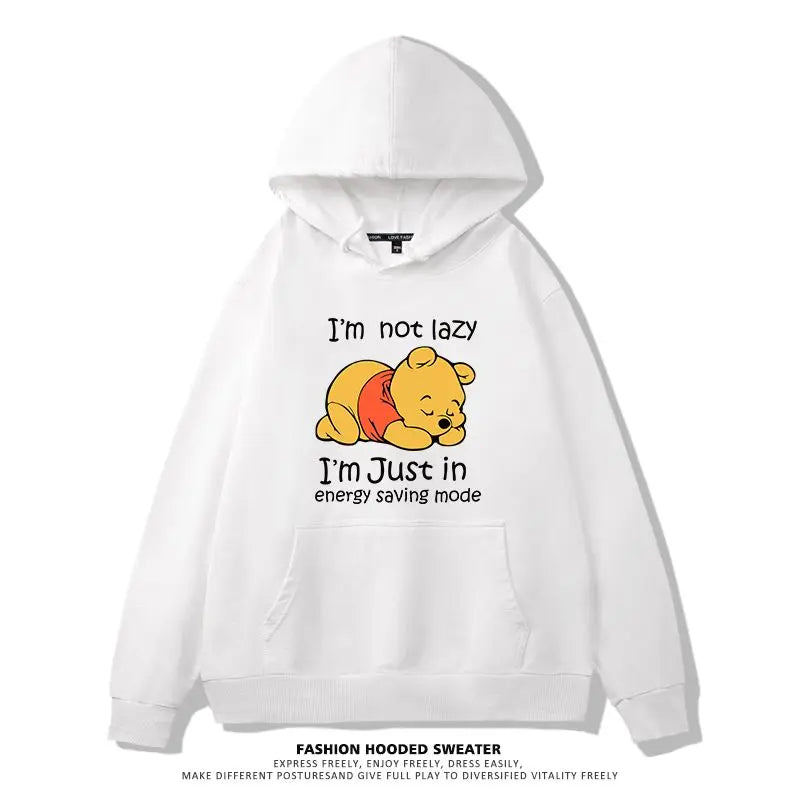 Winnie The Pooh Joint Hooded Sweater New Spring and Autumn Thin Ins Top Jacket Trendy Men's and Women's Casual Loose Couple Top