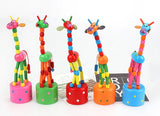 Montessori Toys Educational Wooden Toys for Children Early Learning Exercise Baby Fingers Flexible Materials Giraffe Toy Gifts
