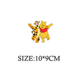 Winnie the Pooh Bear Cartoon Patches for Clothes Heat Transfer Thermal Stickers DIY Kids T shirt Iron on for Women Appliqued