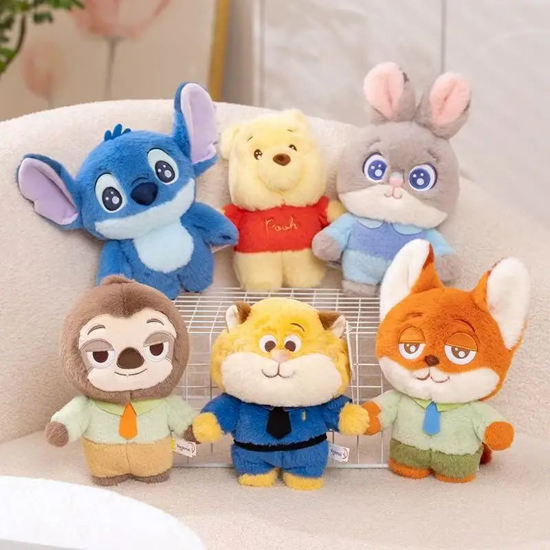 New MINISO Winnie the Pooh series stuffed plush toys, cute cartoon dolls, fun collectibles, perfect birthday gifts for kids.