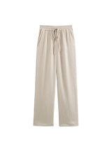 2024 Autumn Women Casual Blazer Coat Pants Set Long Sleeve Double Breasted Blazer + Wide Leg Trousers Lady Office Outfit