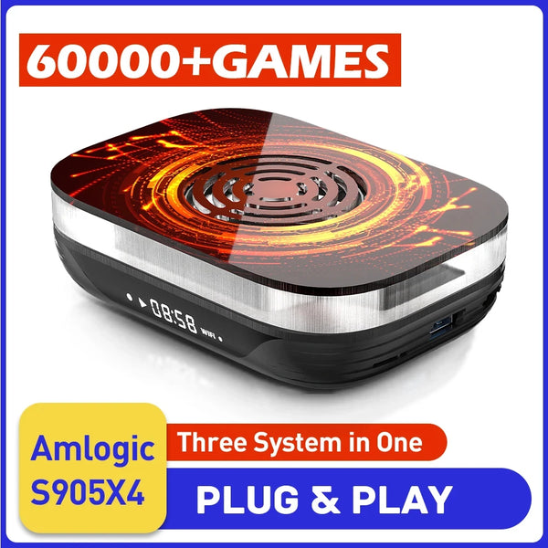 Super Console X4 Plus Retro Game Console For PSP/PS1/N64/Sega Saturn/DC 114000+ Games4K/8K HD TV Box Video Game Player Dual Wifi