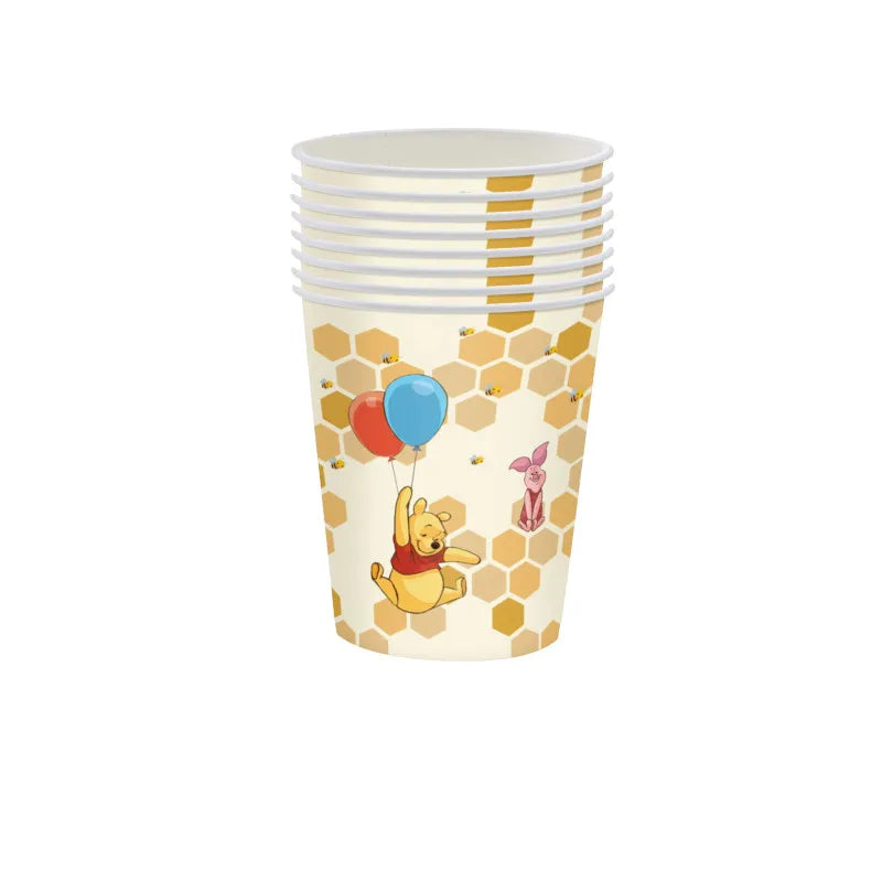 Disney Cartoon Winnie The Pooh Tablecloth Supplies Winnie The Pooh Party Disposable Table Cover Kids Birthday Party Decoration