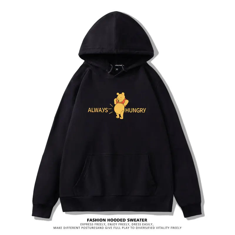 Winnie The Pooh Joint Hooded Sweater New Spring and Autumn Thin Ins Top Jacket Trendy Men's and Women's Casual Loose Couple Top